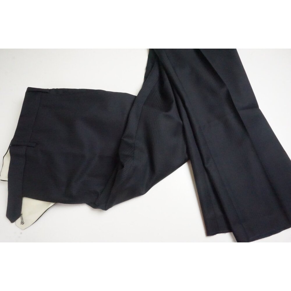 Raffaele Caruso S110s Wool Navy Herringbone 2 Pc Suit Jacket Pants 46R NEW - Picture 10 of 11